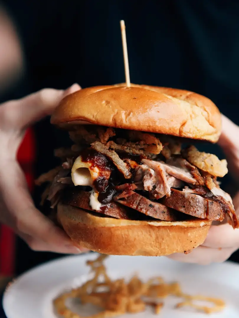 Notorious P.I.G. sandwich at Blind Box BBQ